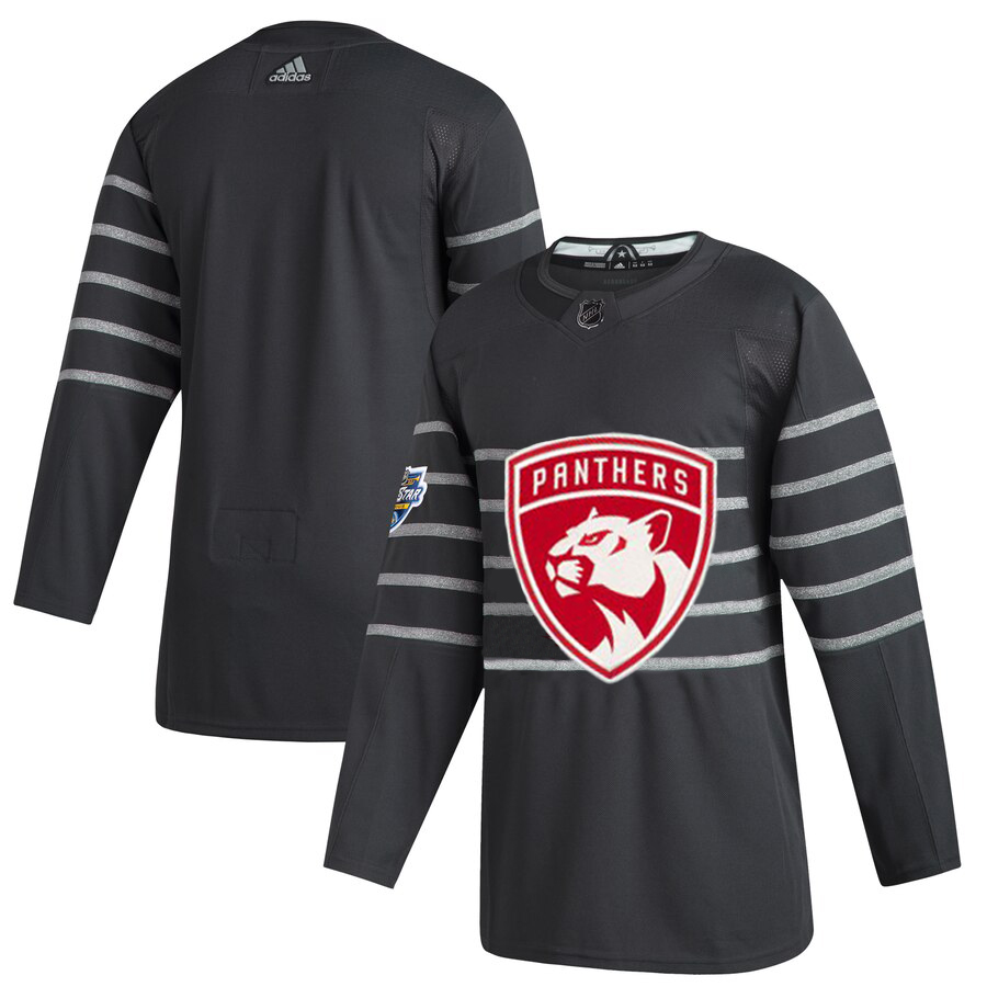 Men Florida Panthers Adidas Gray 2020 NHL All Star Game Authentic Jersey->nashville predators->NHL Jersey